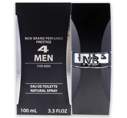 4 Hombres por Nueva Marca para Hombres - 3.3 oz Eau de Toilette