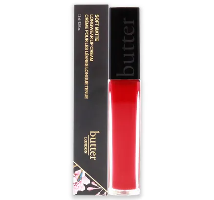 Crema de Labios de Longo Duradero Mate Suave - Bossy Boots de Butter London para Mujeres - 0.25 oz
