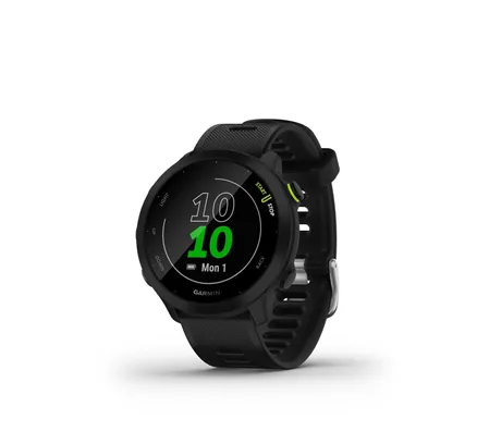 Garmin Forerunner 55, Reloj de Carrera GPS con Sugerencias de Entrenamiento Diarias, Hasta 2 Semanas de Batería, Negro - 010-02562-00