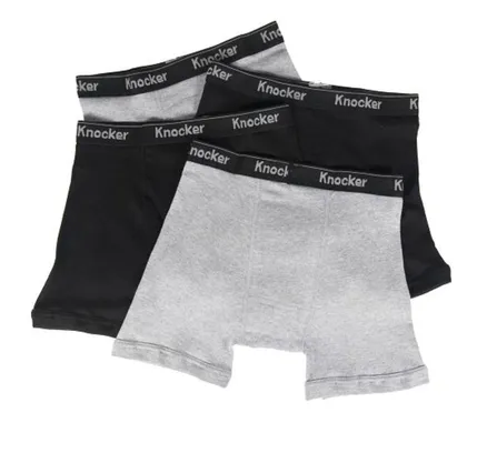 Bóxer de Algodón para Hombres Knocker, Paquete de 4