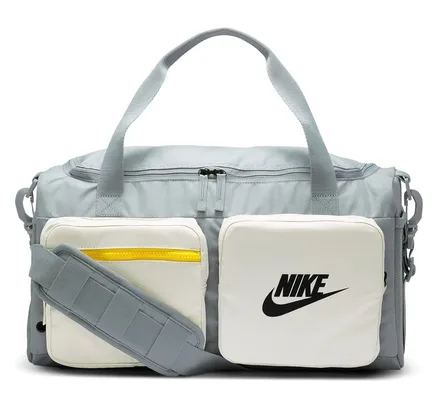 Bolsa de Mano Nike para Hombre y Mujer para Viajar y Gimnasio Gris Humo Ligero