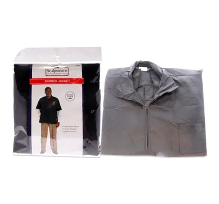Chaqueta de Barbero de Nylon - Negra por Scalpmaster para Unisex - 1 Pieza (XL)