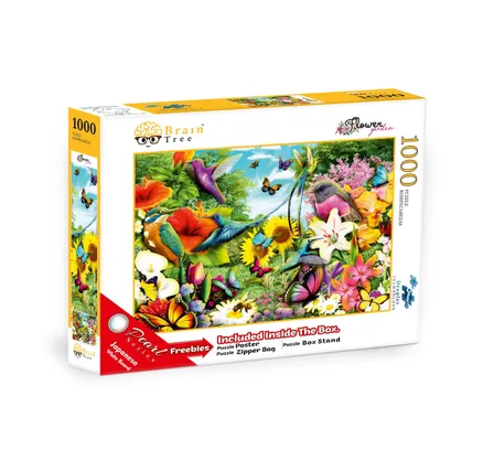 Puzzle de Juguete de 1000 Piezas Jardín de Flores
