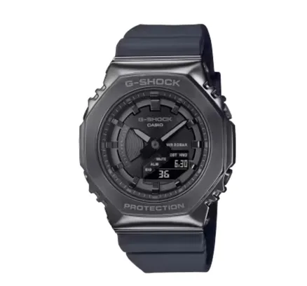Reloj G Shock Analógico Digital Gris Oscuro IP Acero Inoxidable con Correa de Resina GMS2100B-8A