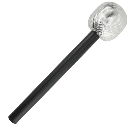 Disfraz de Micrófono de Etapa Skeleteen - Accesorio de Disfraces de Micrófono de Rock Star de Juguetes - 1 Pieza