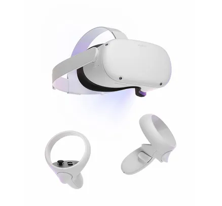 Meta Quest 2 - Gafas de Realidad Virtual Todo en Uno | 128GB | Inalámbrico y Seguimiento de Manos | Renovado Premium
