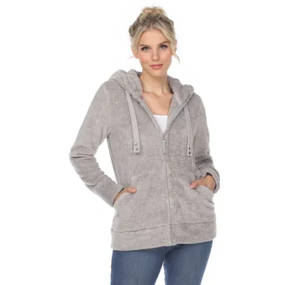 Chaqueta con Capucha Sherpa para Mujer