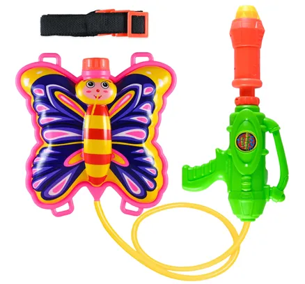 Water Gun Backpack Water Blaster para Niños - Water Shooter con Tanque de Mariposa