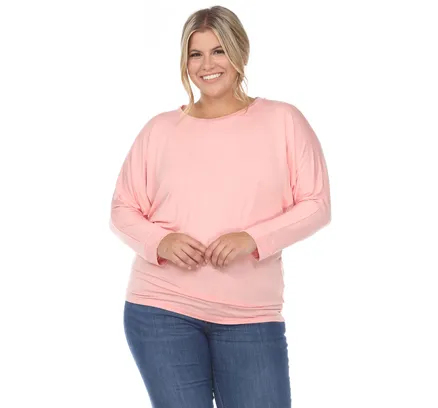 Top de Manga Dolman de Talla Plus