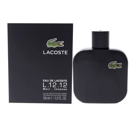 Lacoste Eau De Lacoste L.12.12 Noir por Lacoste para Hombres - 3.3 oz Eau de Toilette
