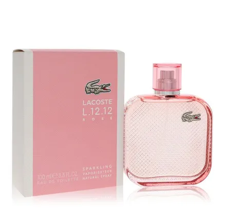 Lacoste Eau De Lacoste L.12.12 Rose Sparkling Lacoste Eau De Toilette Spray 3.3 Oz