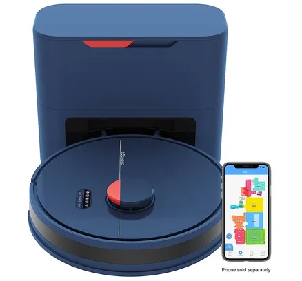 bObsweep - Aspiradora y trapeador robot con conexión Wi-Fi autovaciable - Navy-PET24-7-213