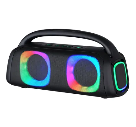 Altavoz Bluetooth Portátil con Luces RGB y Sonido Estéreo Mejorado TWS