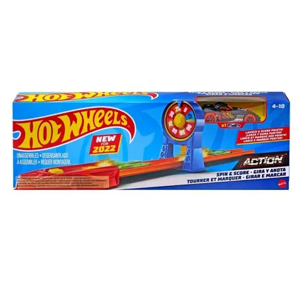 Juego de Juguetes Hot Wheels Gira y Punta con Coche
