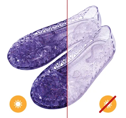 Zapatillas Heart Sole Girl Jellies - 7 Morado por DelSol para Niños - 1 Par de Zapatos