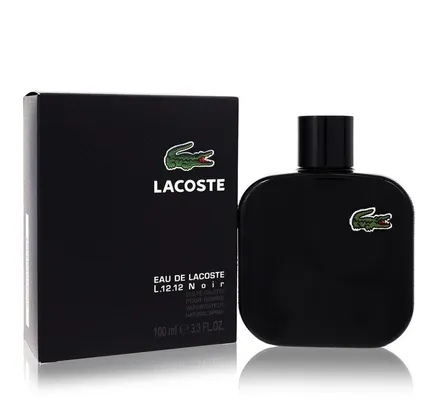 Lacoste Eau De Lacoste L.12.12 Noir Lacoste para Hombre Eau De Toilette Spray 3.4 oz