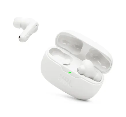 Auriculares Inalámbricos JBL Vibe Beam 2 - Cancelación de Ruido - Blanco