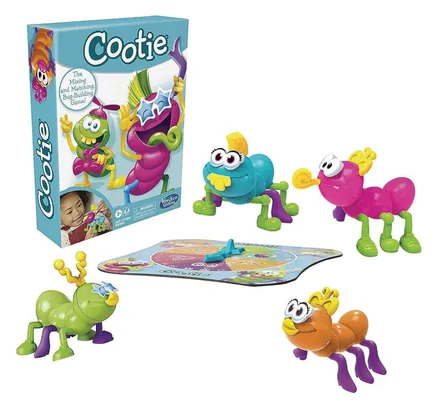 Juego de Tablero Hasbro Gaming Cootie Mezcla y Combinación de Insectos para Niños, Juegos Fáciles y Divertidos para Niños, Juegos Preescolares para 2-4 Jugadores, Juegos de Tablero para Niños
