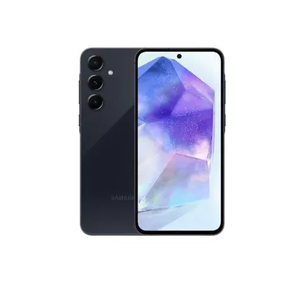 Samsung Galaxy A55 5G A556E 128GB Dual-SIM GSM Desbloqueado Android Smartphone (versión internacional) - Increíble Añil