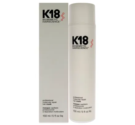 Máscara de Reparación Molecular Profesional para el Cabello por K18 Hair para Unisex - Mascarilla de 5 oz