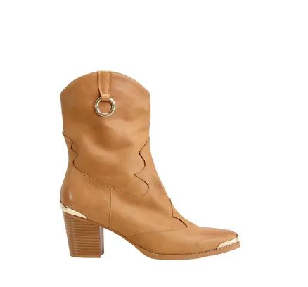 Bota Vaquera Dallas para Mujer Belle & Bloom en Marrón