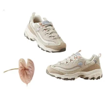 Zapatos de mujer Skechers (Skechers) Milk Tea Bear, zapatos de padre de suela gruesa de otoño, zapatos versátiles de panda de fondo suave, zapatillas casual, 149238
