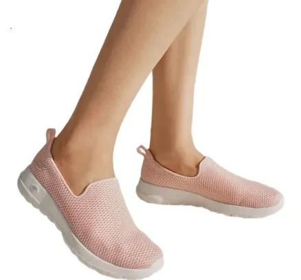 Zapatos de mujer Skechers, Zapatillas de caminar de otoño, Zapatillas casuales de exterior cómodas de suela suave, 15600