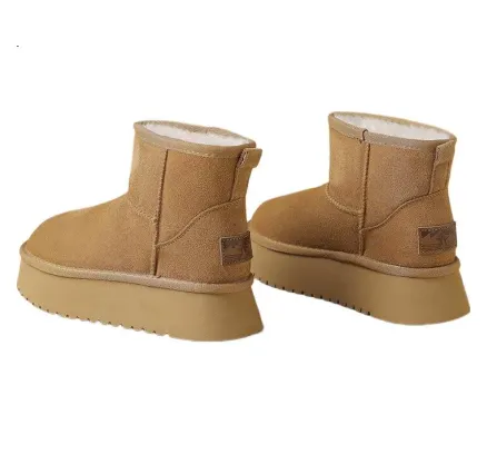 Botas de Nieve Impermeables DAPHNE para Mujeres, Estilo Invierno 2025, Botas de Invierno Forradas de Forro Polar, Botas de Mujer, Calzas de Algodón Cálidas, Botas de Tobillo