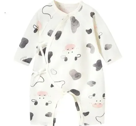 Ropa de bebé YEEHOO Cuatro estaciones Pijama de manga larga para niños y niñas 7A Ropa antibacteriana para recién nacidos