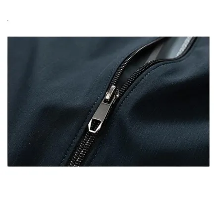 Chaqueta Pierre Cardin para Hombre, Estilo Primavera y Otoño, Chaqueta Casual para Personas de Edad Media y Mayor, Chaqueta de Colera de Béisbol para Hombre, Gris, XL