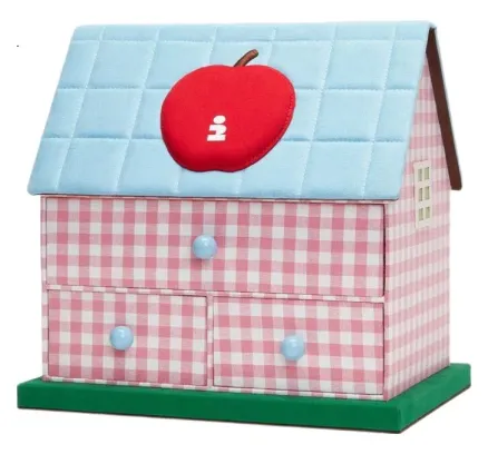 Tagi "Apple Tower House" Caja de Almacenamiento Multicapa Linda, Organizador de Escritorio, Caja de Joyería, Regalo de Fiesta
