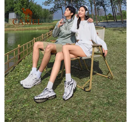 Zapatos de Senderismo al Aire Libre CAMEL Unisex Antideslizantes Transpirables Calzado Casual Deportivo 7050 Tamaño 38