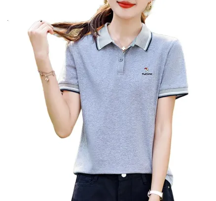 Camiseta Polo Algodon TUCANO Manga Corta para Mujer