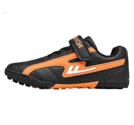 Zapatillas de fútbol Huili TF moldeadas con tacos Velcro para hombres, mujeres, niños y estudiantes