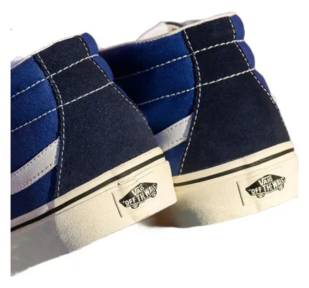 ZAPATILLAS VANS HOMBRE Y MUJER SK8-MID REEDITACIÓN Azul Marino Medias