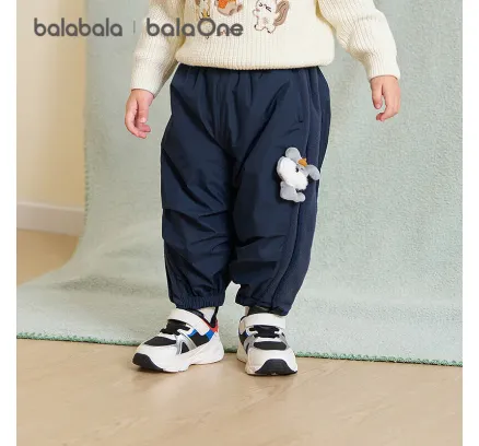 Pantalones de paraguas forrados de forro de felpa BALABALA balaOne para bebés