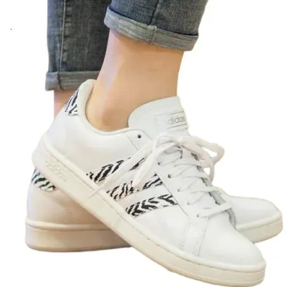 Zapatillas de Tenis Adidas Grand Court para Mujer GZ0150 Cuero Ligeras Skate
