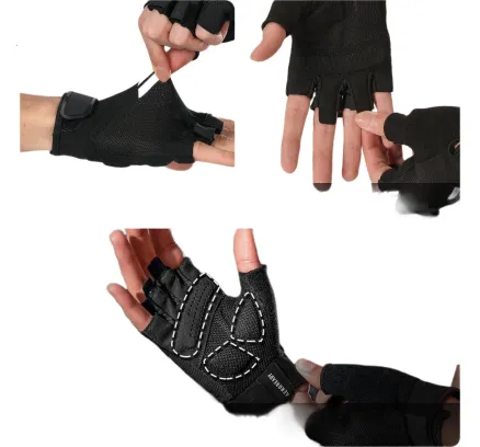 Guantes de gimnasio antideslizantes para entrenamiento de fitness y ciclismo para hombres Adidas