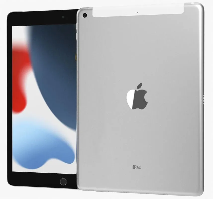 Apple iPad (9th generation) 10.2in，64GB, Silver - WiFi(Renewed)