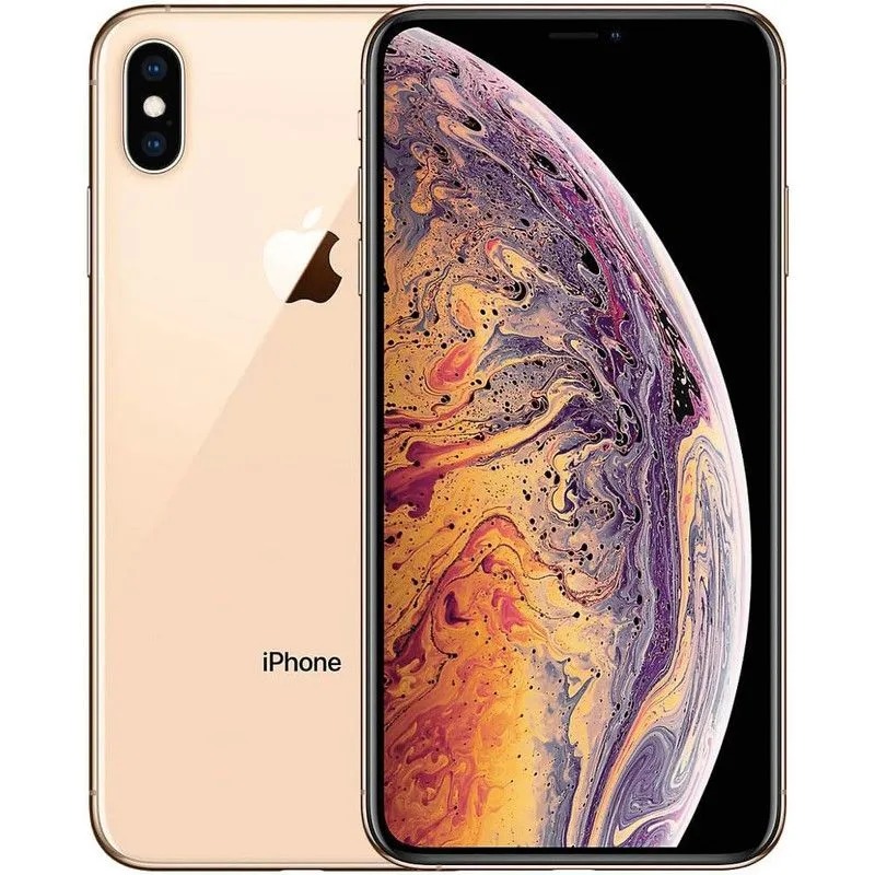 Apple iPhone XS, 64GB, Gold - Fully Unlocked (Renewed)