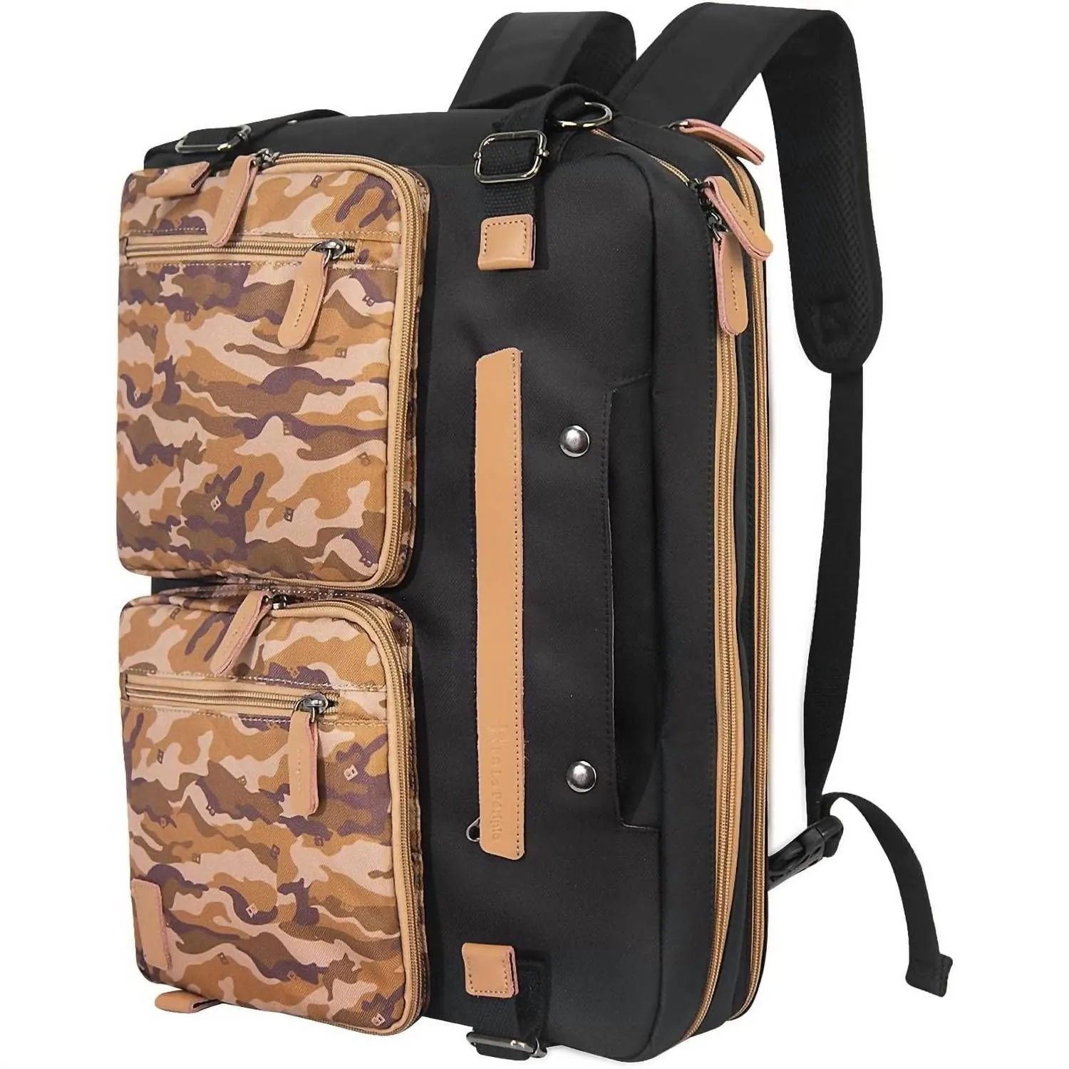 Pcs3 Backpack Ps Le Periple Men's 3 In 1 Computer Backpack In Desert