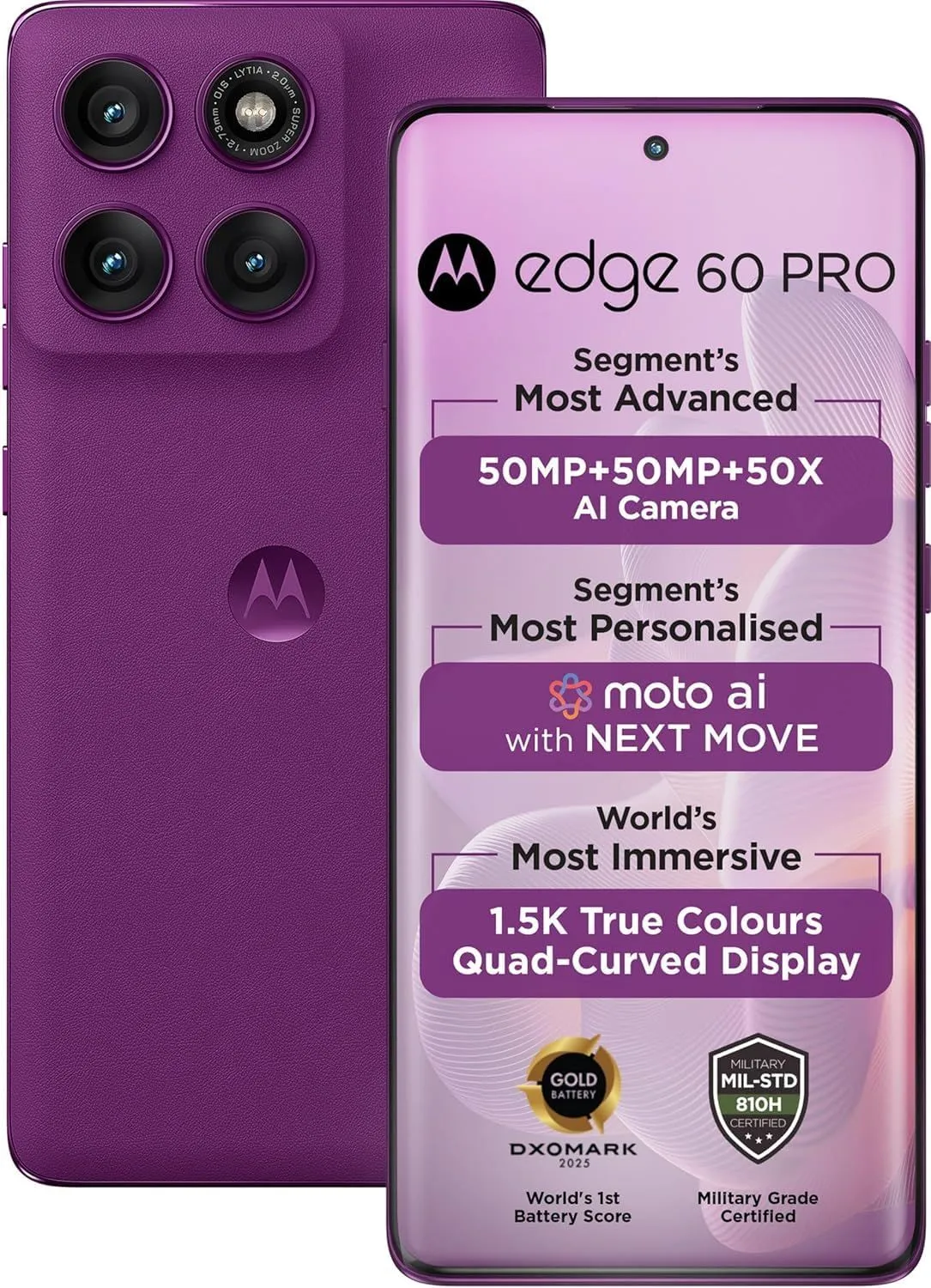 Motorola Moto Edge 60 Pro 5G Ai (Tmobile Mint Tello & Global...