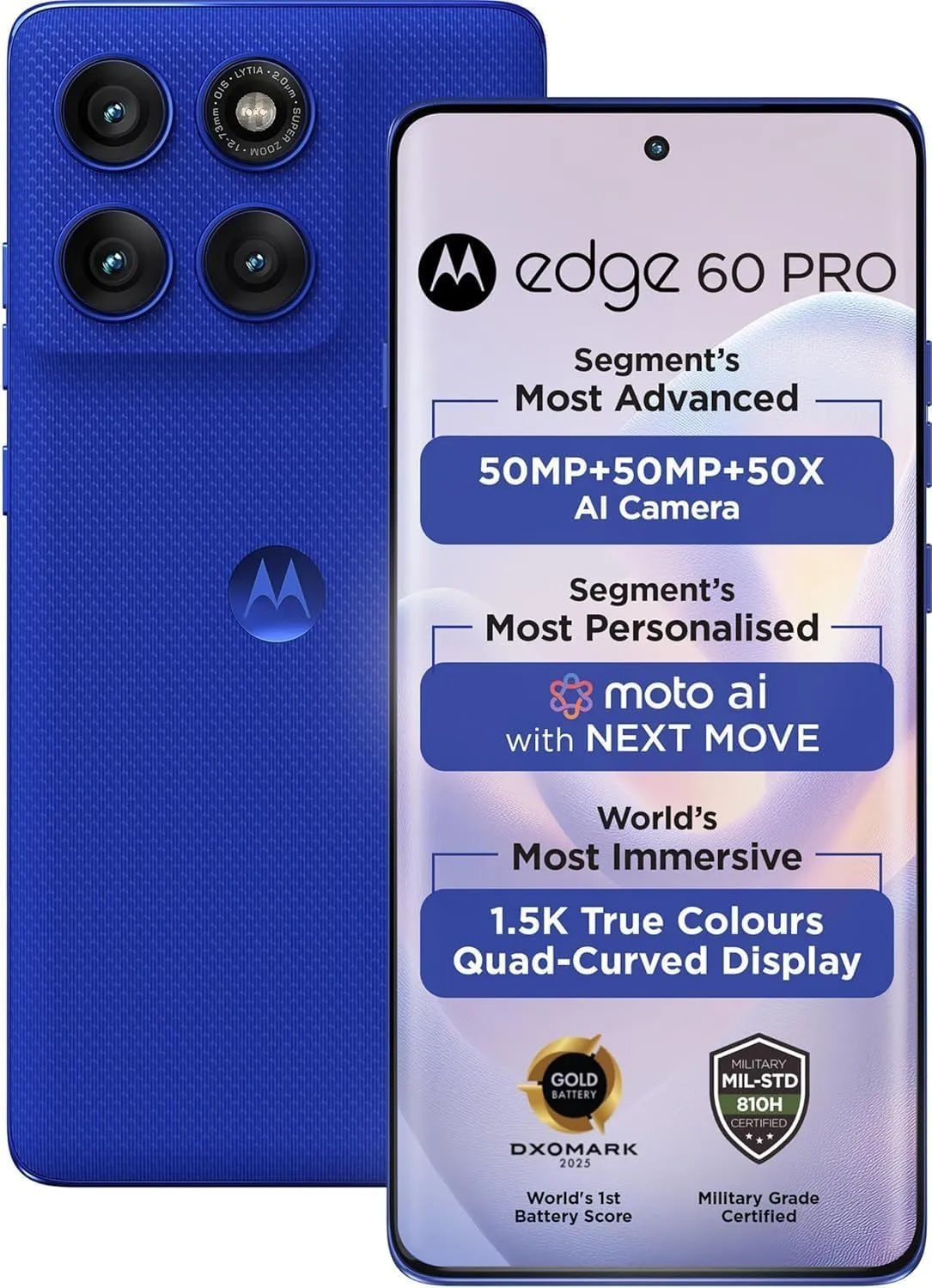 Motorola Moto Edge 60 Pro 5G Ai (Tmobile Mint Tello & Global...