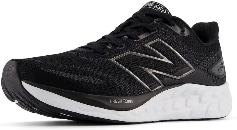 New Balance Men's Fresh Foam 680 V8 TALLA 10.5 COLOR NEGRO / BLANCO