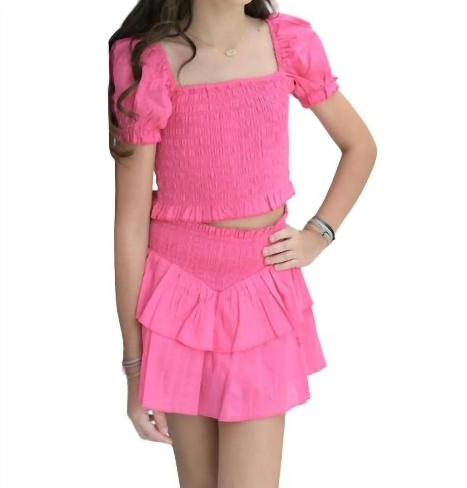 girls pink micro d snap-t jkt main image 0