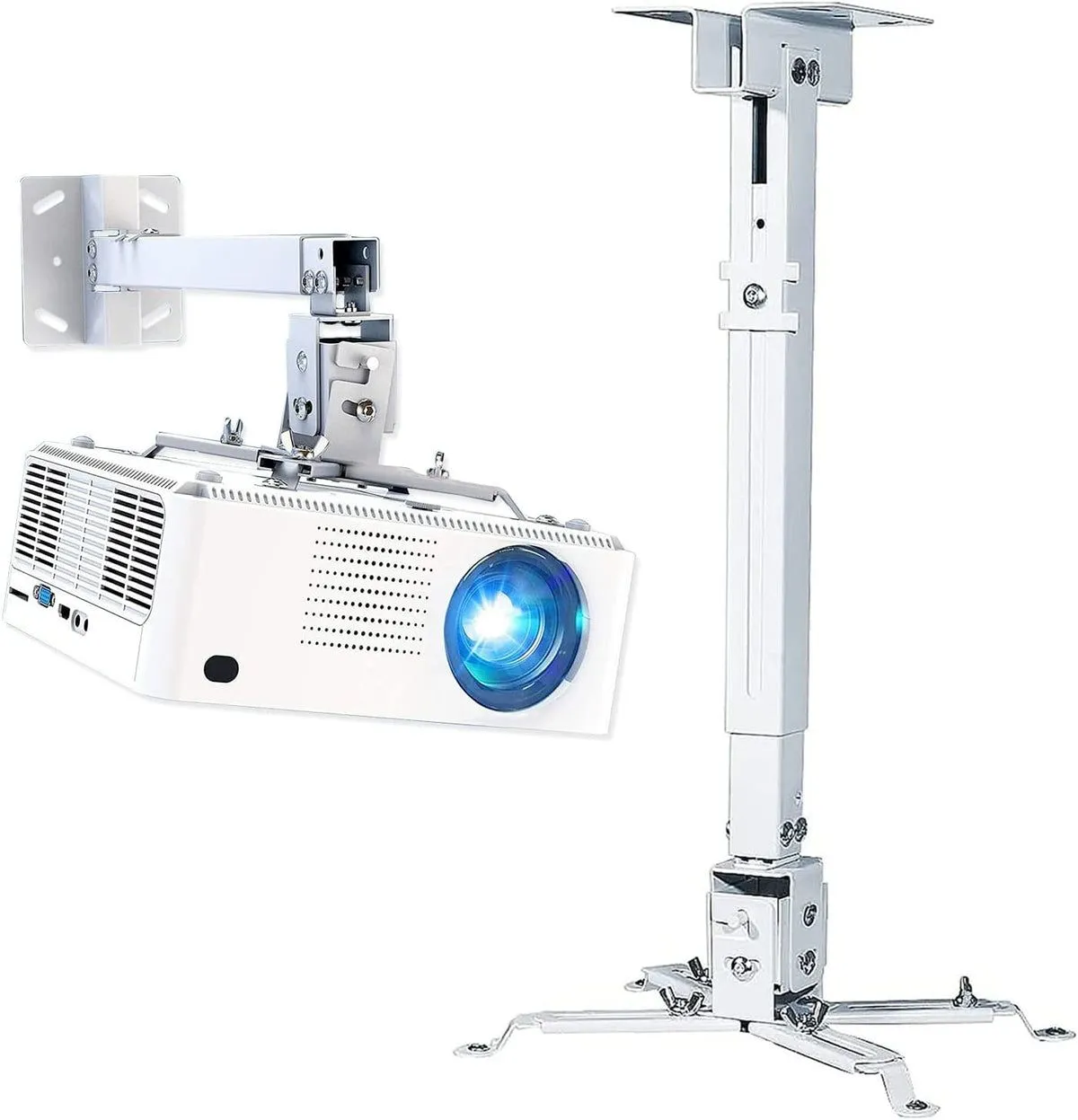 Projector Ceiling Wall Mount Adjustable Low Profile Universal Projector ...