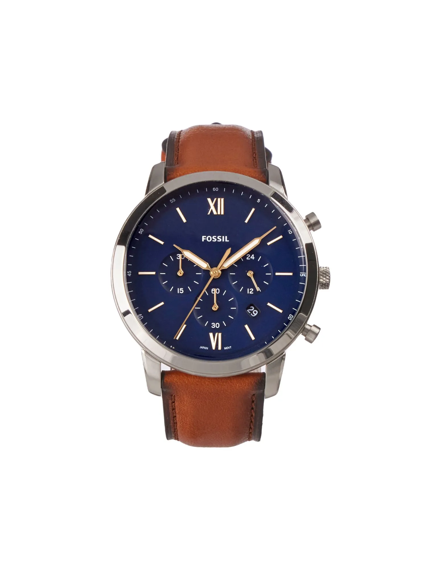 Fossil Men's FS5708SET Silver Neutra Quartz Stainless Steel Chronograph ...