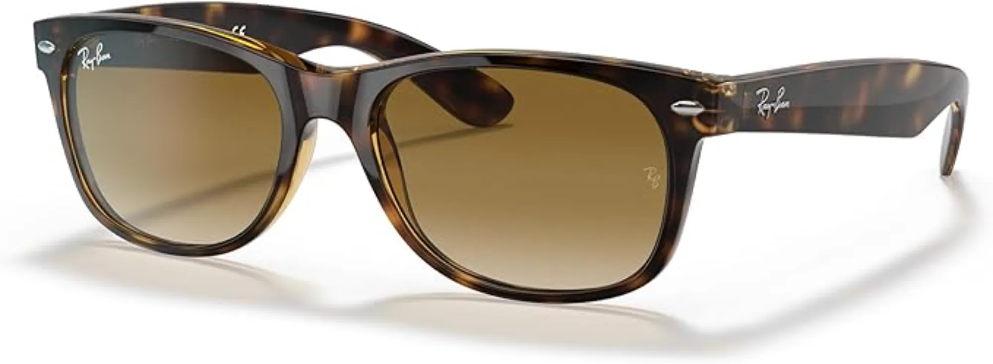 Anteojos Lentes de Sol Ray Ban New Wayfarer RB2132F 7105155 58-18 | Color Degrade Marrón /Tortuga | Protección UV | Unisex Hombre Mujer | Ancho Lente 58 mm | Altura Lente 41 mm | Tamaño Puente 18 mm | Tamaño Varilla 150 mm