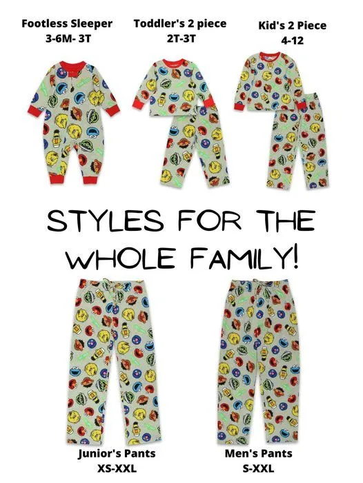 Pijama Algodón Unisex Bebé Sesame Street - Conjunto De Pijama Para