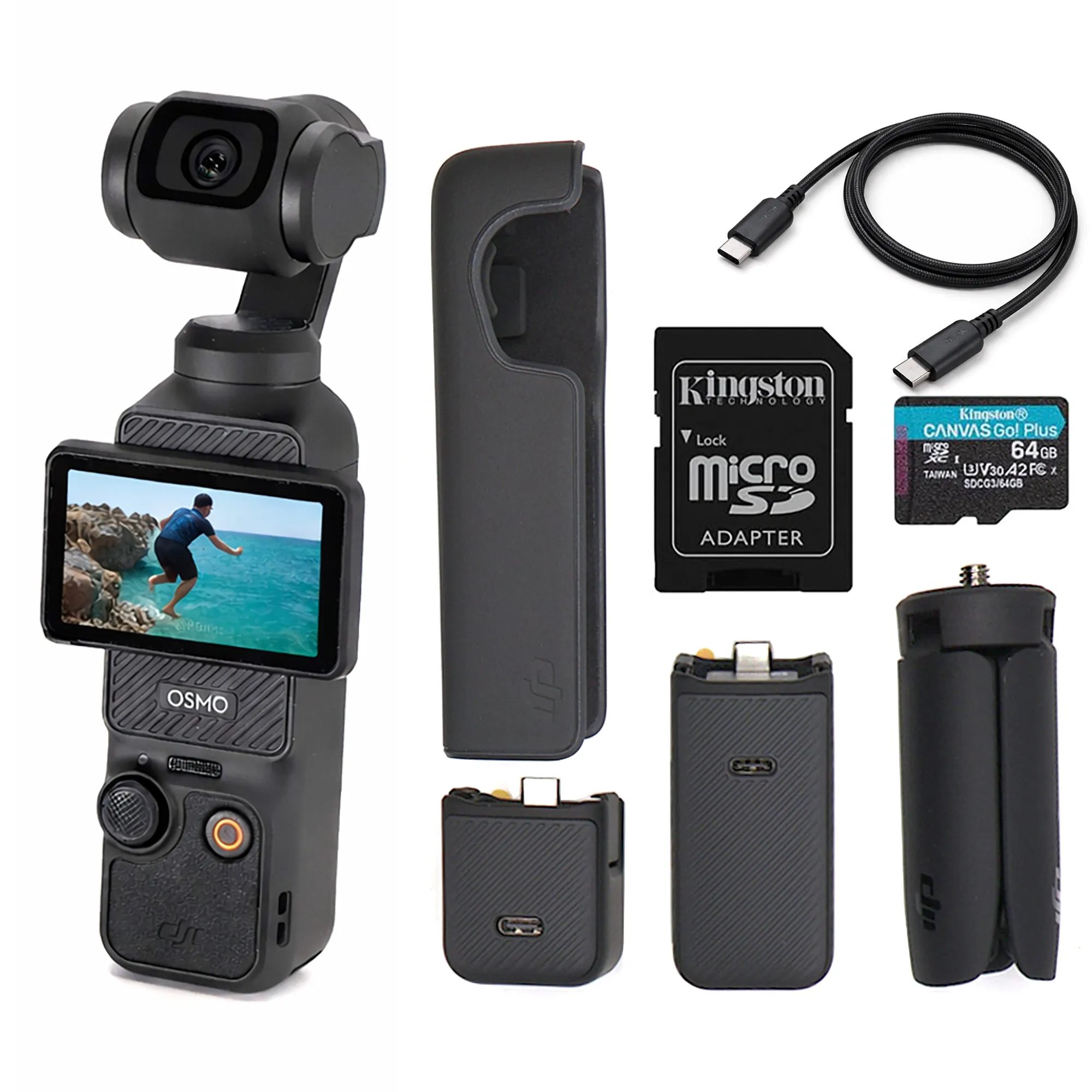 DJI Osmo Pocket 3 Capture More Combo – Cámara de Vlog 4K/...